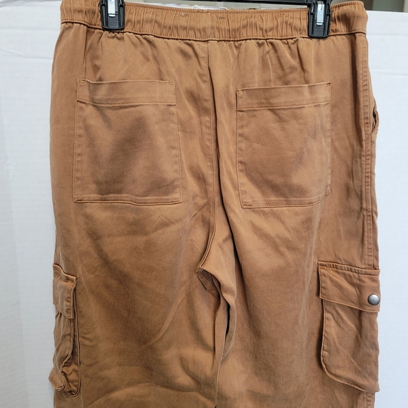 C&C California Womens Brown Cargo Pants Med Jogger Elastic Waist 90s Y2k Style - Picture 7 of 9